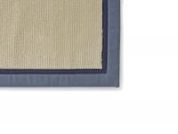 Jacaranda  Sanskrit Ivory rug double bordered in Cotton Blue P2
