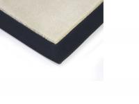 Jacaranda  Kasari Velvet Ivory with Cotton Deep Sea border