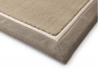 Jacaranda  Sambar Taupe double bordered in Linen Salt & Mushroom P2