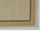 Jacaranda  Sanskrit Ivory rug double bordered in Cotton Yellow & Green P2