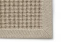 Jacaranda  Natural Weave Square Pearl with Linen Salt Border