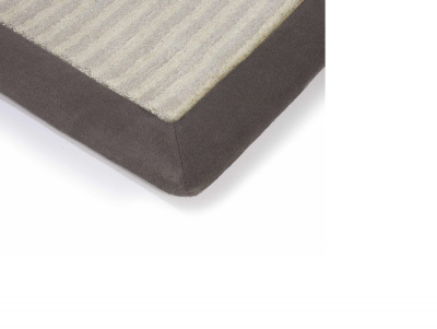 Jacaranda  Satpura Stripe Cream with Suede Elephant border