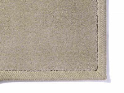 Jacaranda  Heavy Velvet Silver with Linen Hemp border