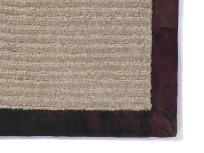 Jacaranda  Rajasthan Steel Grey with Suede Gravy Border